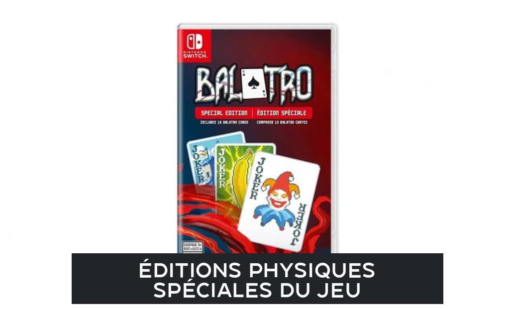 Éditions physiques spéciales du jeu