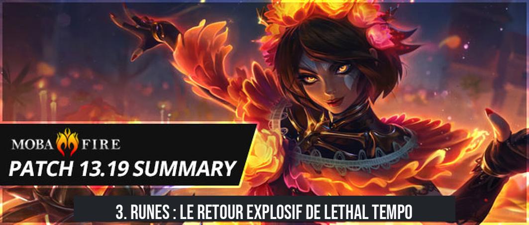 3. Runes : le retour explosif de Lethal Tempo