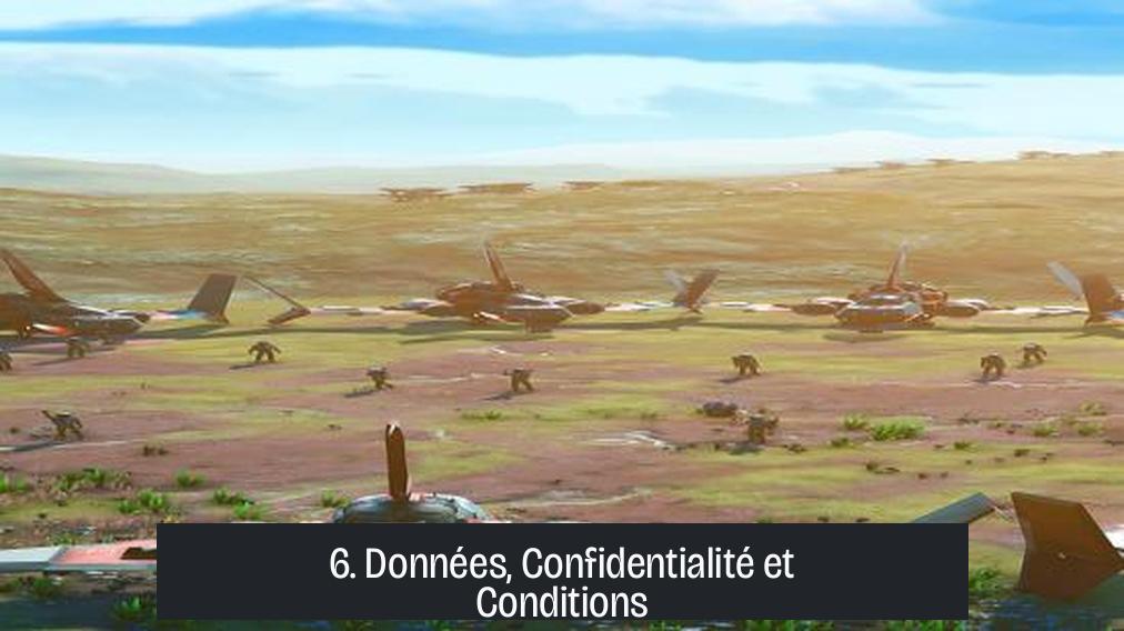6. Données, Confidentialité et Conditions