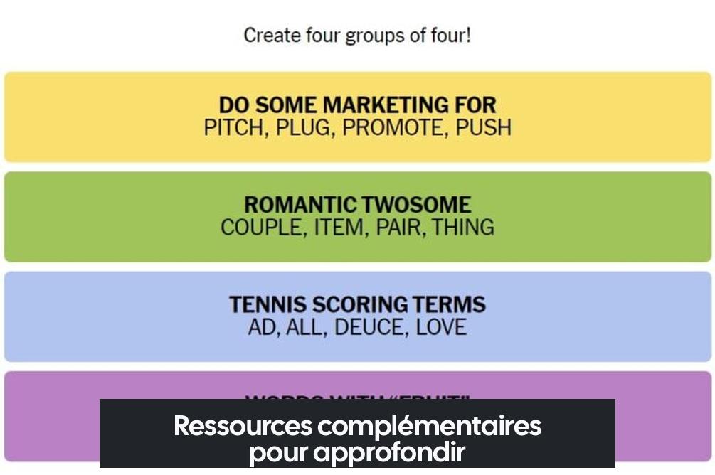 Ressources complémentaires pour approfondir