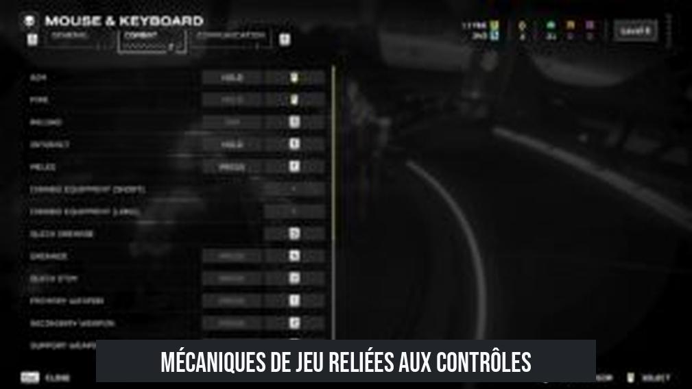 Mécaniques de Jeu Reliées aux Contrôles