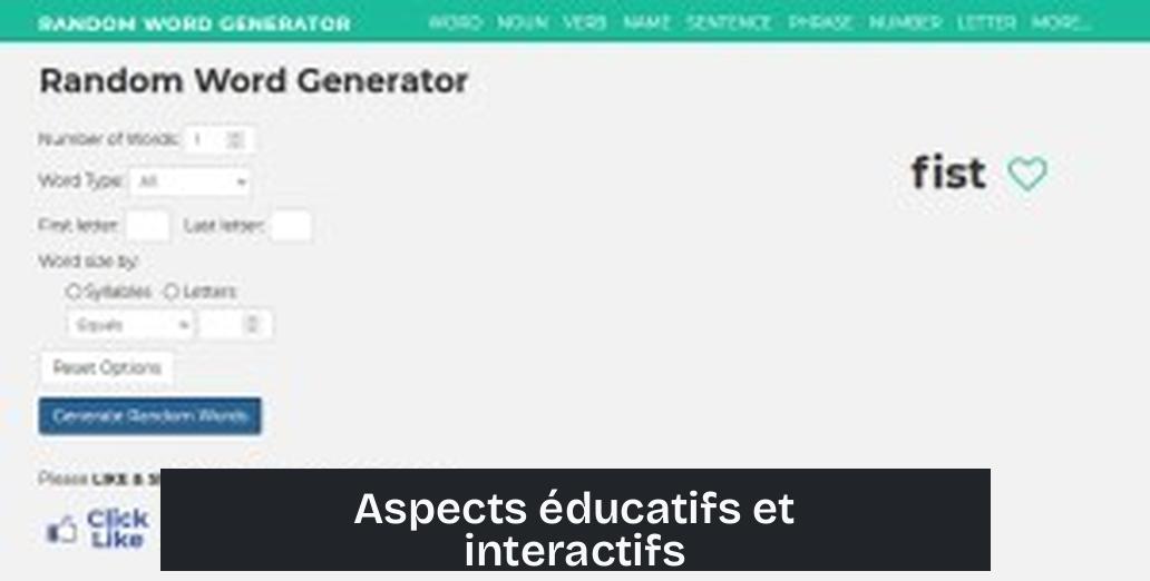 Aspects éducatifs et interactifs