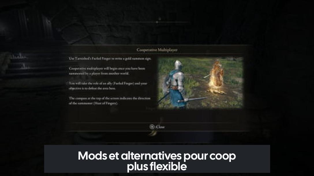 Mods et alternatives pour coop plus flexible