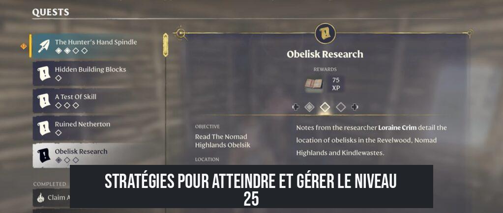 Stratégies pour Atteindre et Gérer le Niveau 25