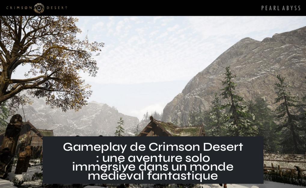 Gameplay de Crimson Desert : une aventure solo immersive dans un monde médiéval fantastique