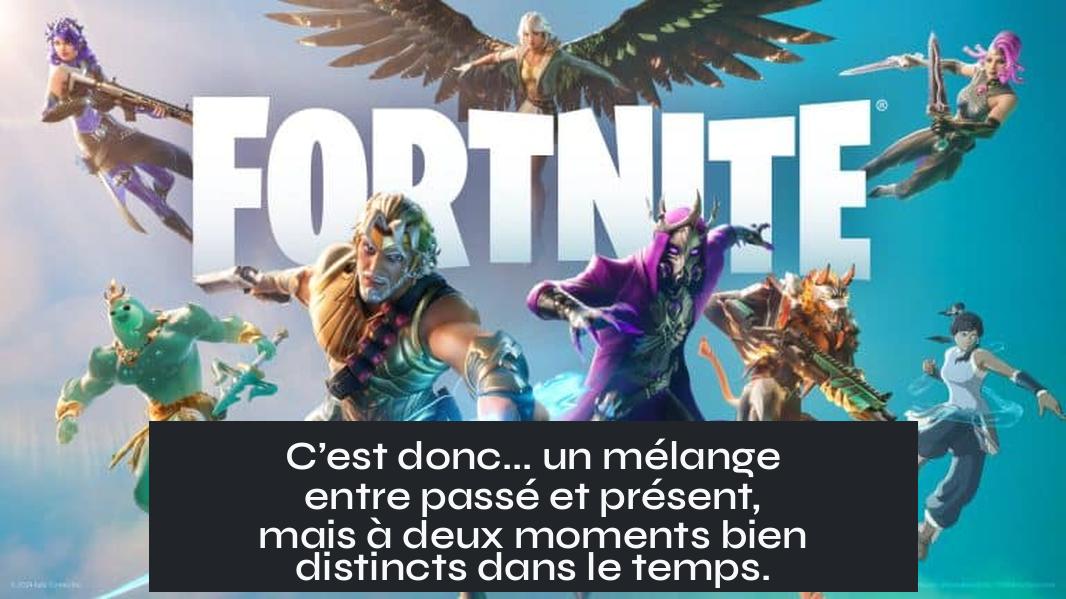 C’est donc... un mélange entre passé et présent, mais à deux moments bien distincts dans le temps.