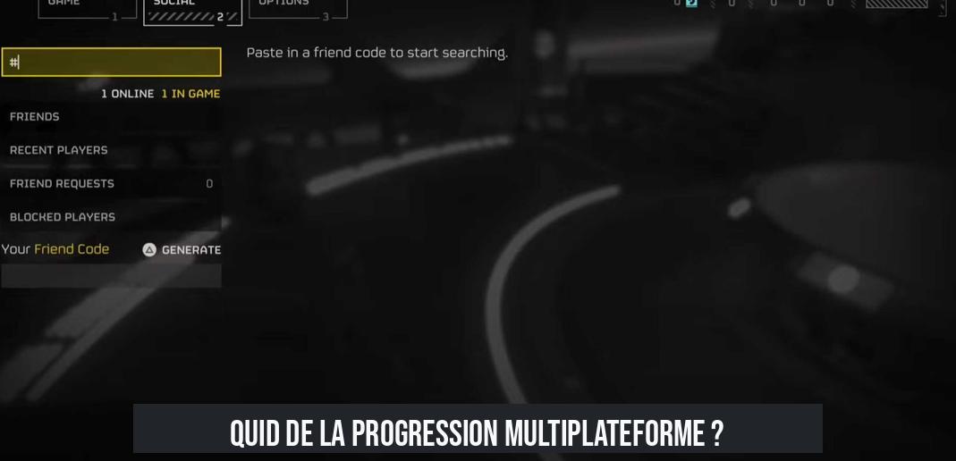 Quid de la progression multiplateforme ?