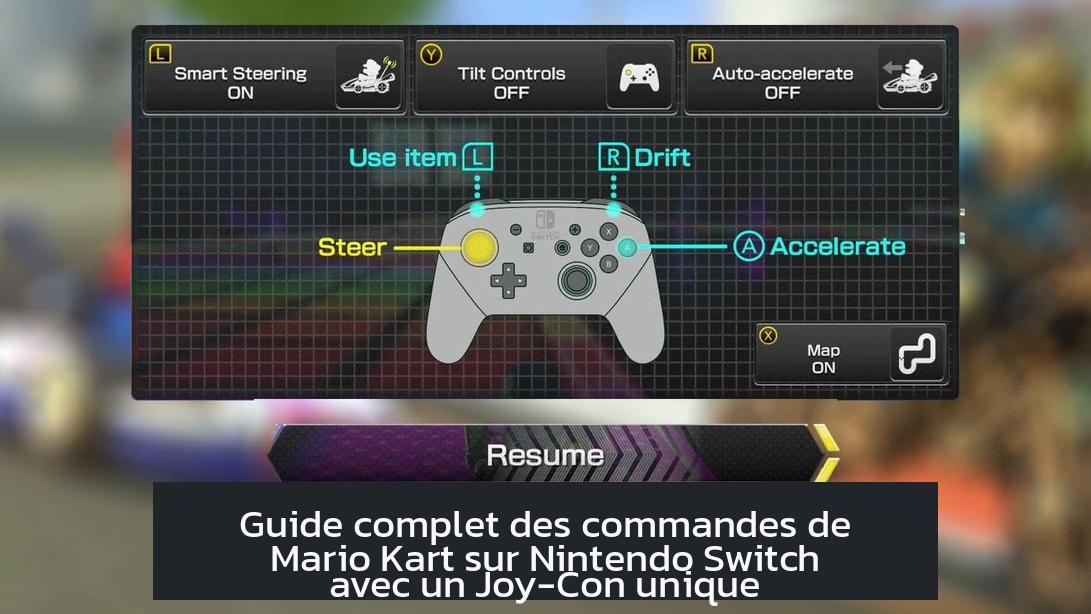Guide complet des commandes de Mario Kart sur Nintendo Switch avec un Joy-Con unique