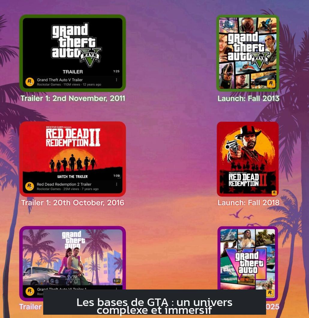 Les bases de GTA : un univers complexe et immersif
