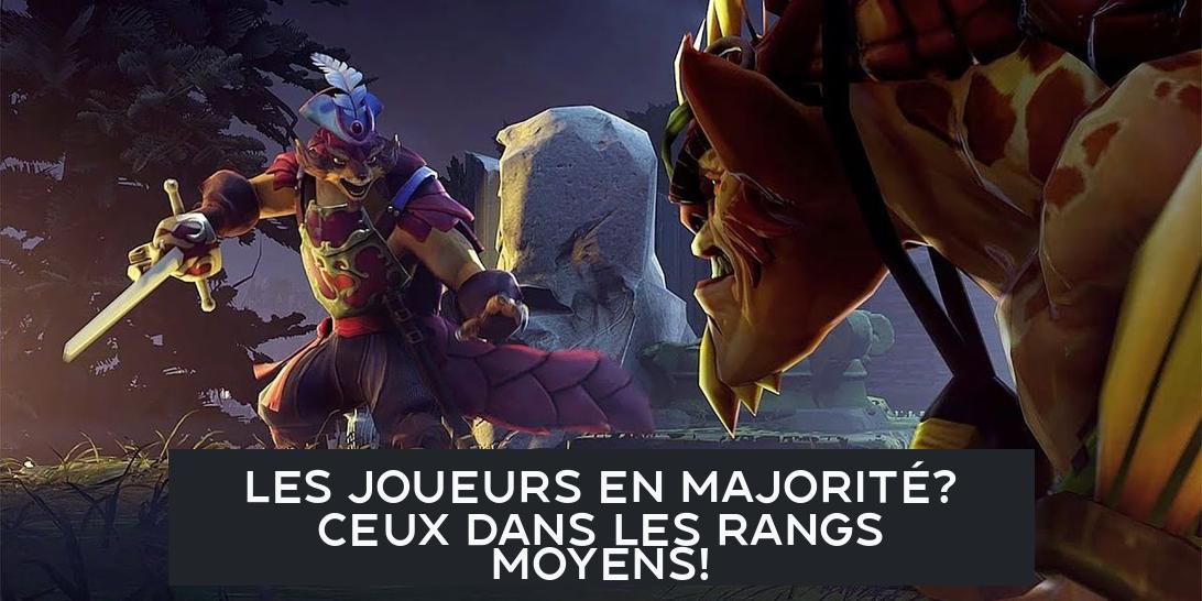 Les Joueurs en Majorité? Ceux dans les Rangs Moyens!