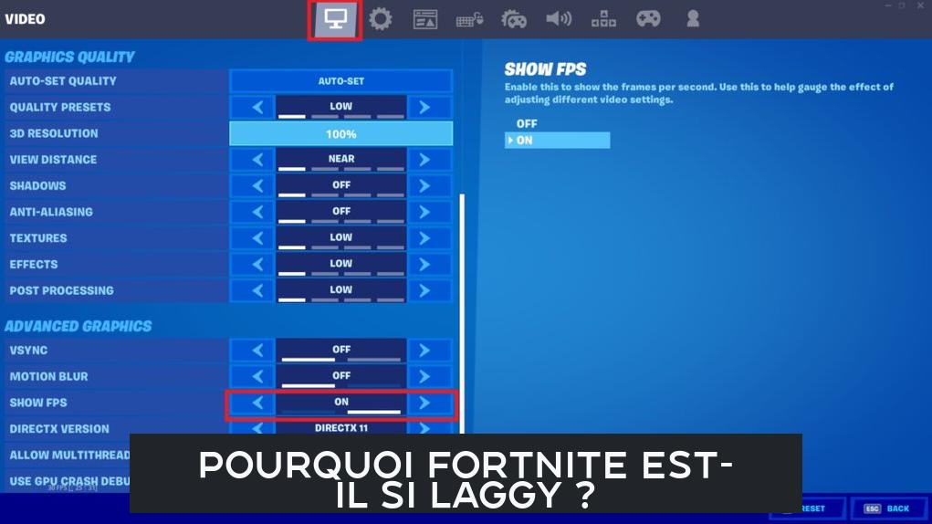 Pourquoi Fortnite est-il si laggy ?