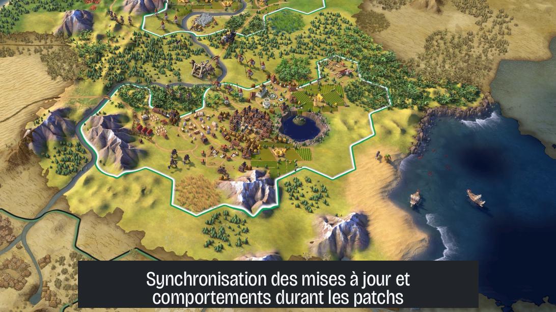 Synchronisation des mises à jour et comportements durant les patchs
