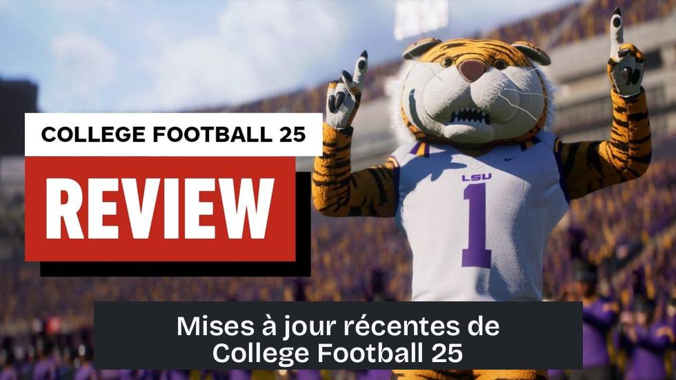 Mises à jour récentes de College Football 25
