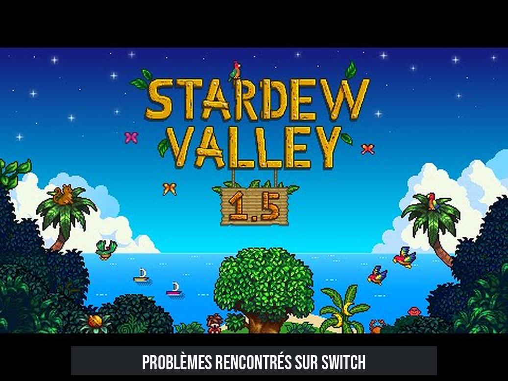 Problèmes rencontrés sur Switch