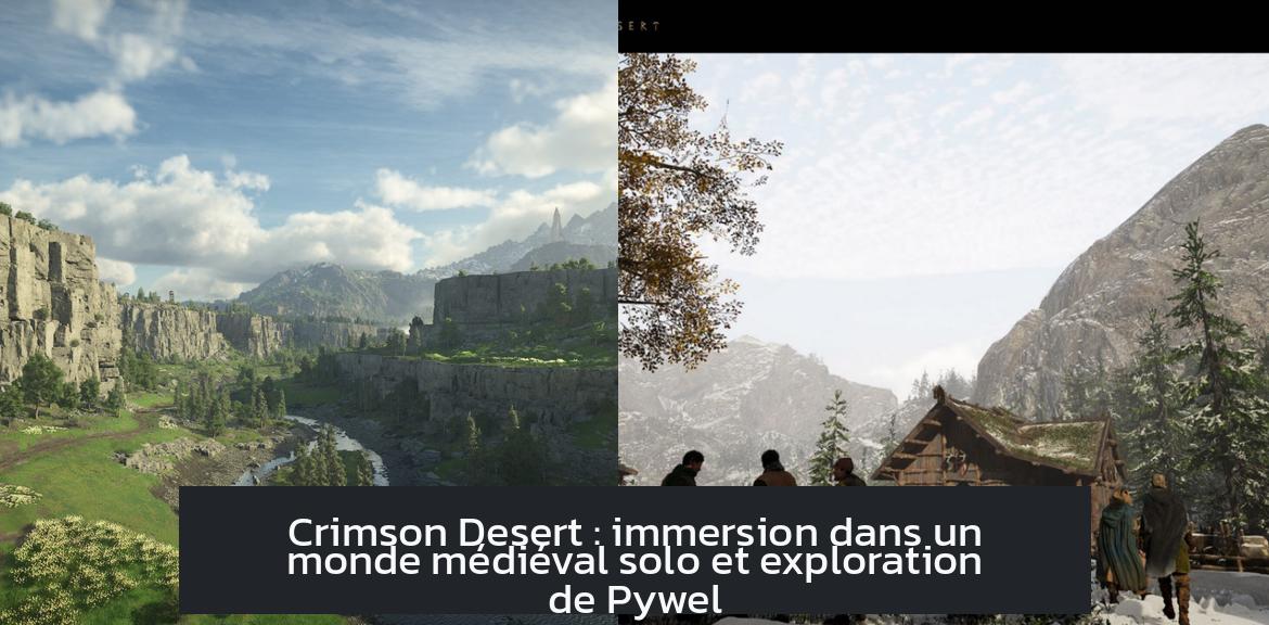Crimson Desert : immersion dans un monde médiéval solo et exploration de Pywel