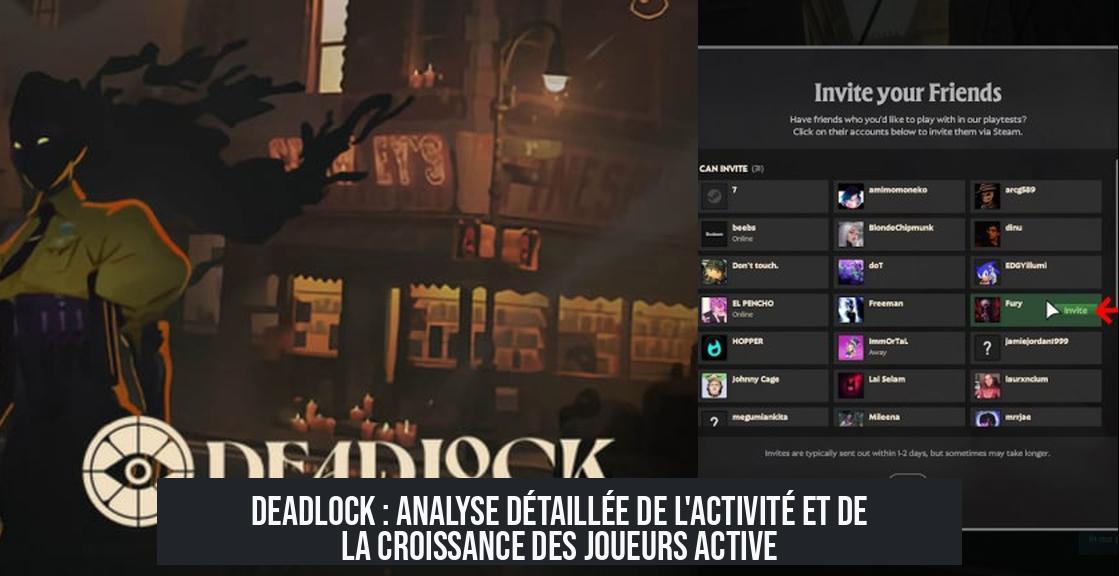 Deadlock : Analyse détaillée de l'activité et de la croissance des joueurs Active