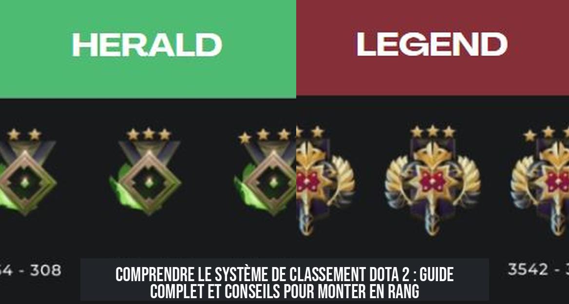 Comprendre le système de classement Dota 2 : guide complet et conseils pour monter en rang