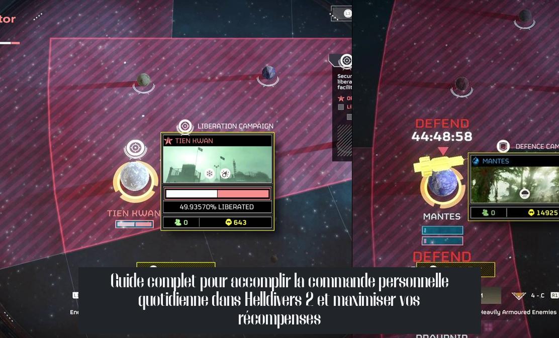 Guide complet pour accomplir la commande personnelle quotidienne dans Helldivers 2 et maximiser vos récompenses
