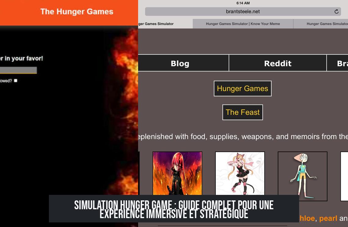 hunger_game_simulator Simulation Hunger Game : Guide complet pour une expérience immersive et stratégique