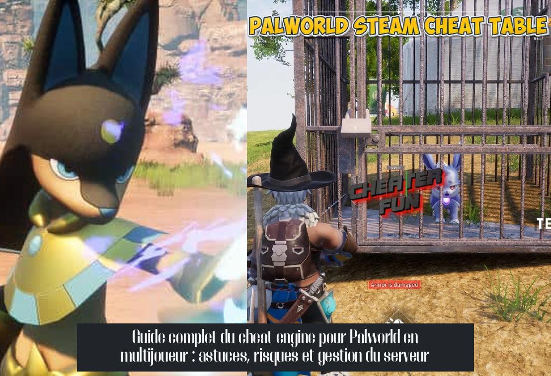 Guide complet du cheat engine pour Palworld en multijoueur : astuces, risques et gestion du serveur