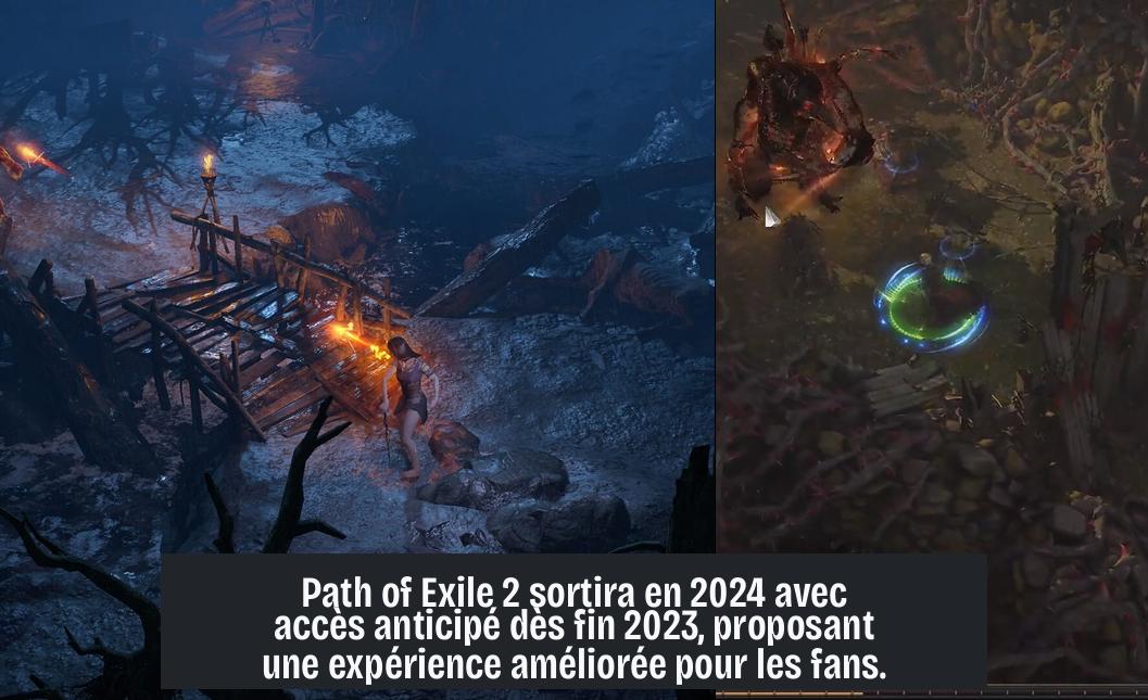 Path of Exile 2 sortira en 2024 avec accès anticipé dès fin 2023, proposant une expérience améliorée pour les fans.