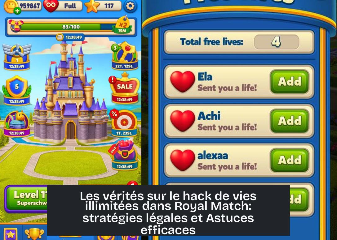 Les vérités sur le hack de vies illimitées dans Royal Match: stratégies légales et Astuces efficaces