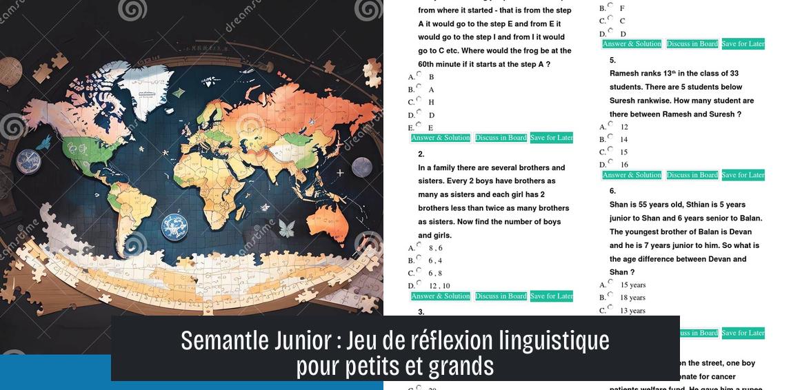 semantle_junior Semantle Junior : Jeu de réflexion linguistique pour petits et grands