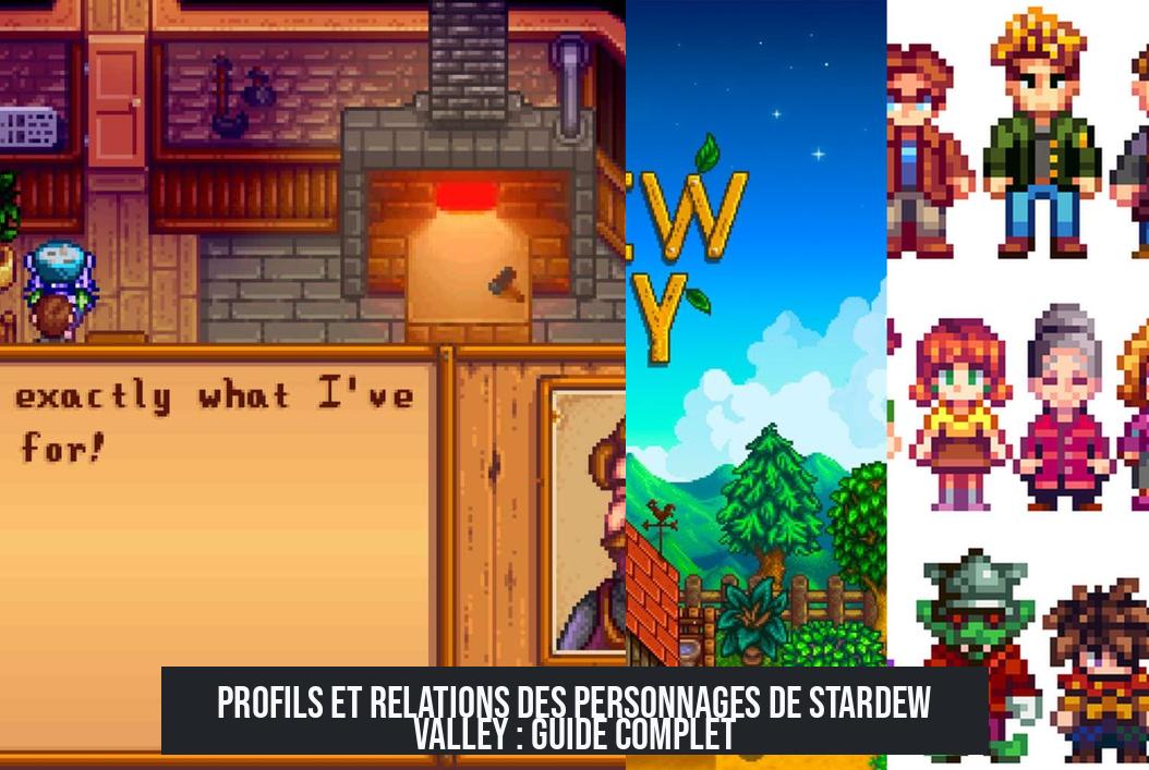 Profils et Relations des Personnages de Stardew Valley : Guide Complet