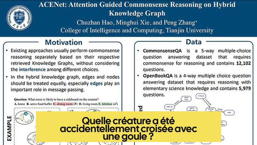Quelle créature a été accidentellement croisée avec une goule ?