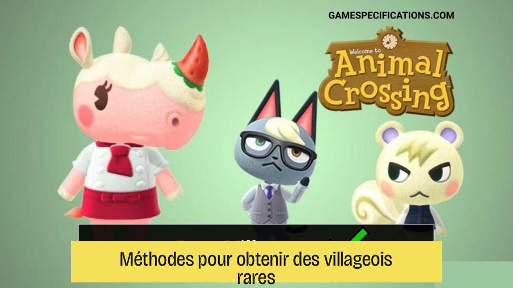 Méthodes pour obtenir des villageois rares