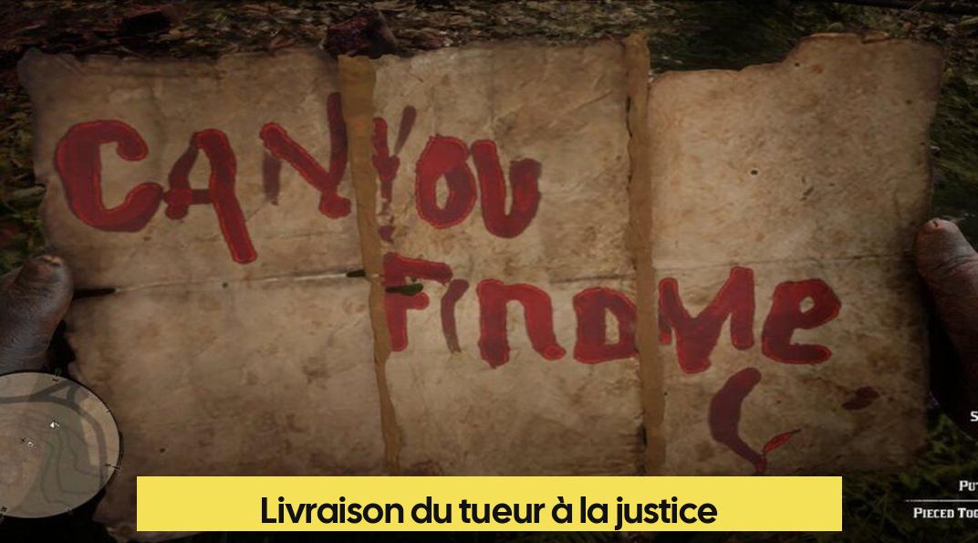Livraison du tueur à la justice