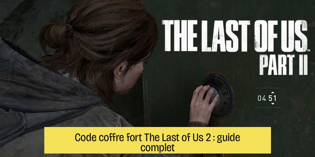 Code coffre fort The Last of Us 2 : guide complet