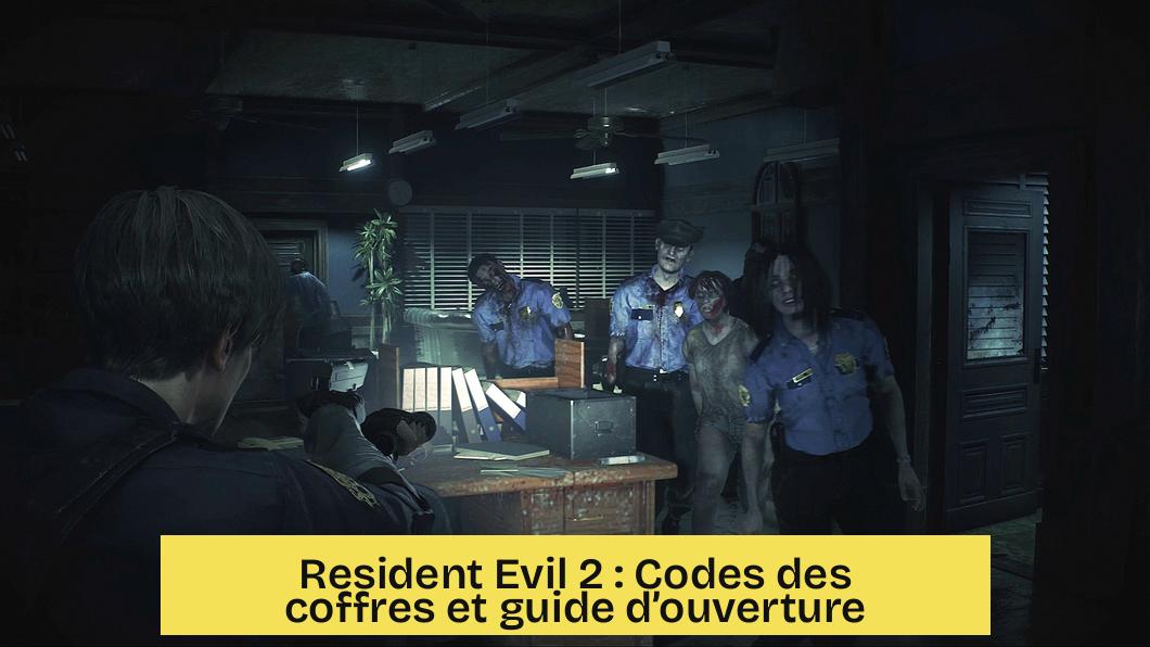 Resident Evil 2 : Codes des coffres et guide d’ouverture
