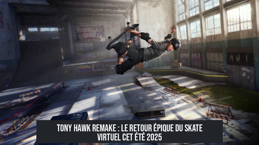 Tony Hawk Remake : le retour épique du skate virtuel cet été 2025
