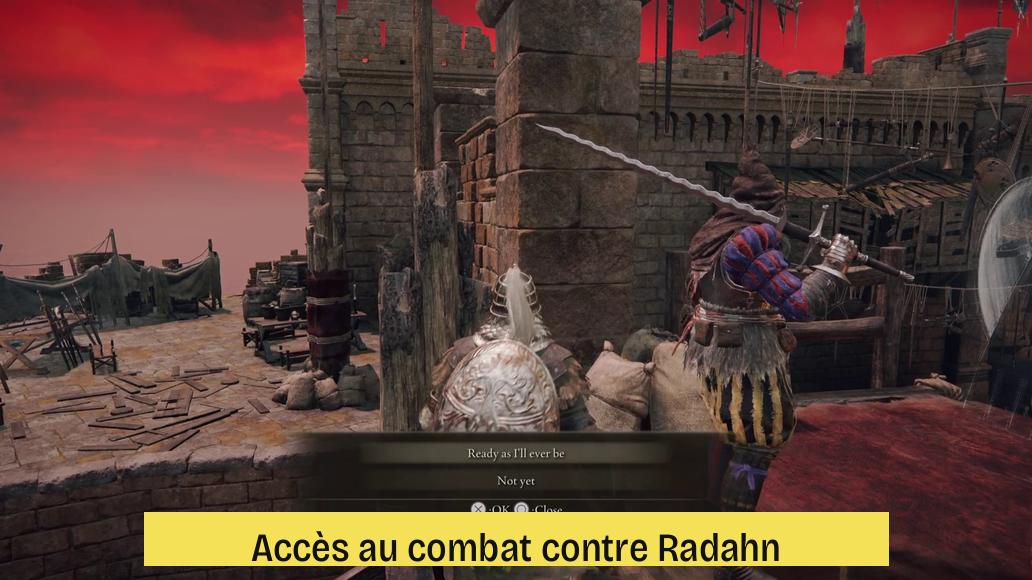 Accès au combat contre Radahn
