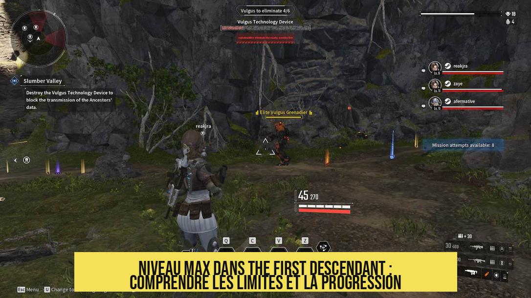Niveau max dans The First Descendant : Comprendre les limites et la progression