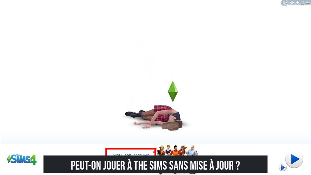 Peut-on jouer à The Sims sans mise à jour ?