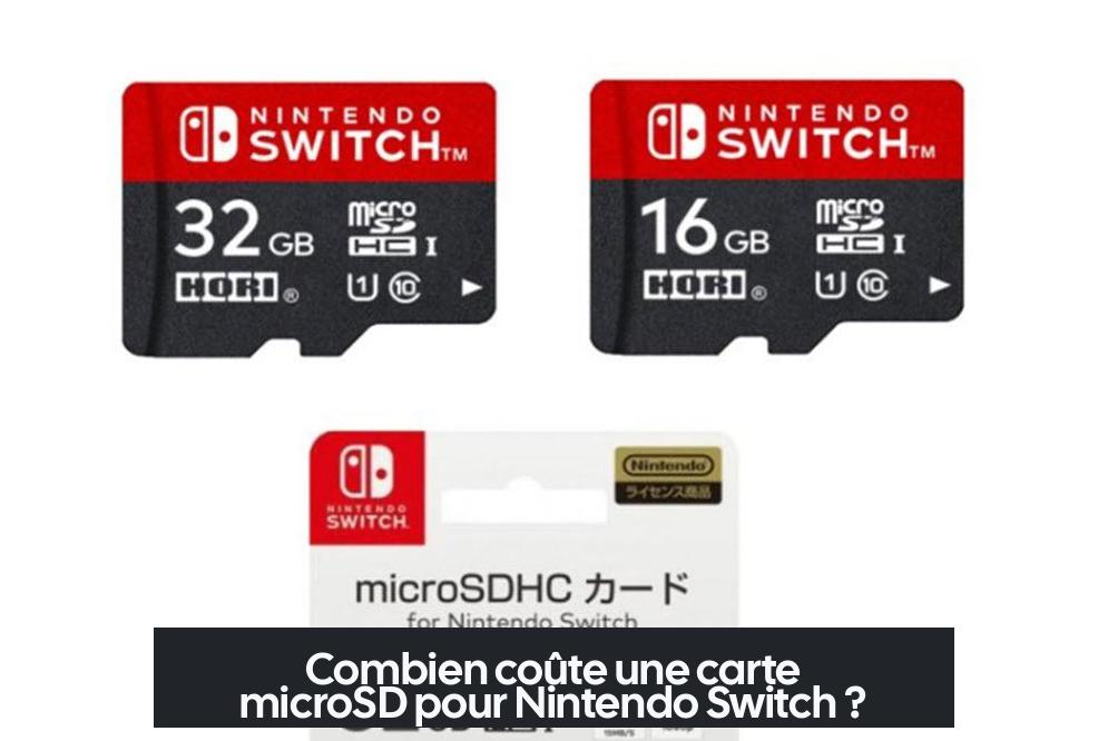 Combien coûte une carte microSD pour Nintendo Switch ?