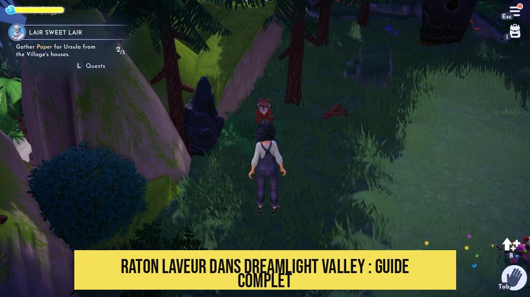 Raton laveur dans Dreamlight Valley : guide complet
