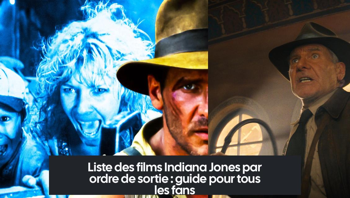 Liste des films Indiana Jones par ordre de sortie : guide pour tous les fans