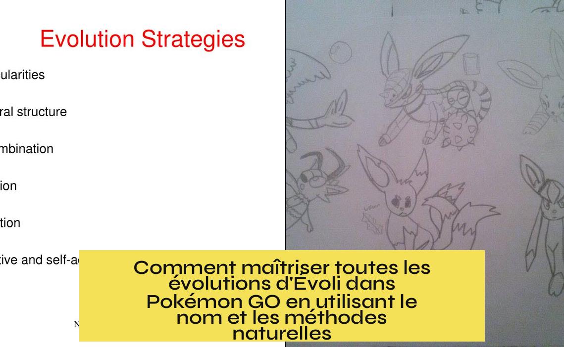 Comment maîtriser toutes les évolutions d'Évoli dans Pokémon GO en utilisant le nom et les méthodes naturelles