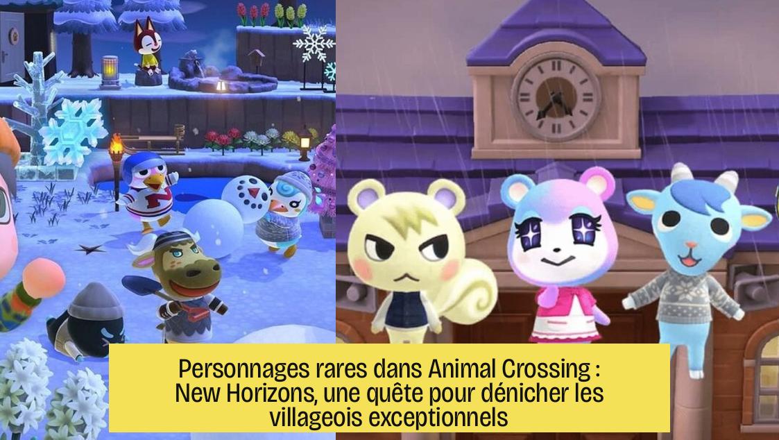 Personnages rares dans Animal Crossing : New Horizons, une quête pour dénicher les villageois exceptionnels