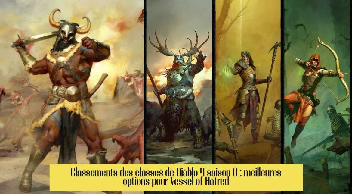 Classements des classes de Diablo 4 saison 6 : meilleures options pour Vessel of Hatred