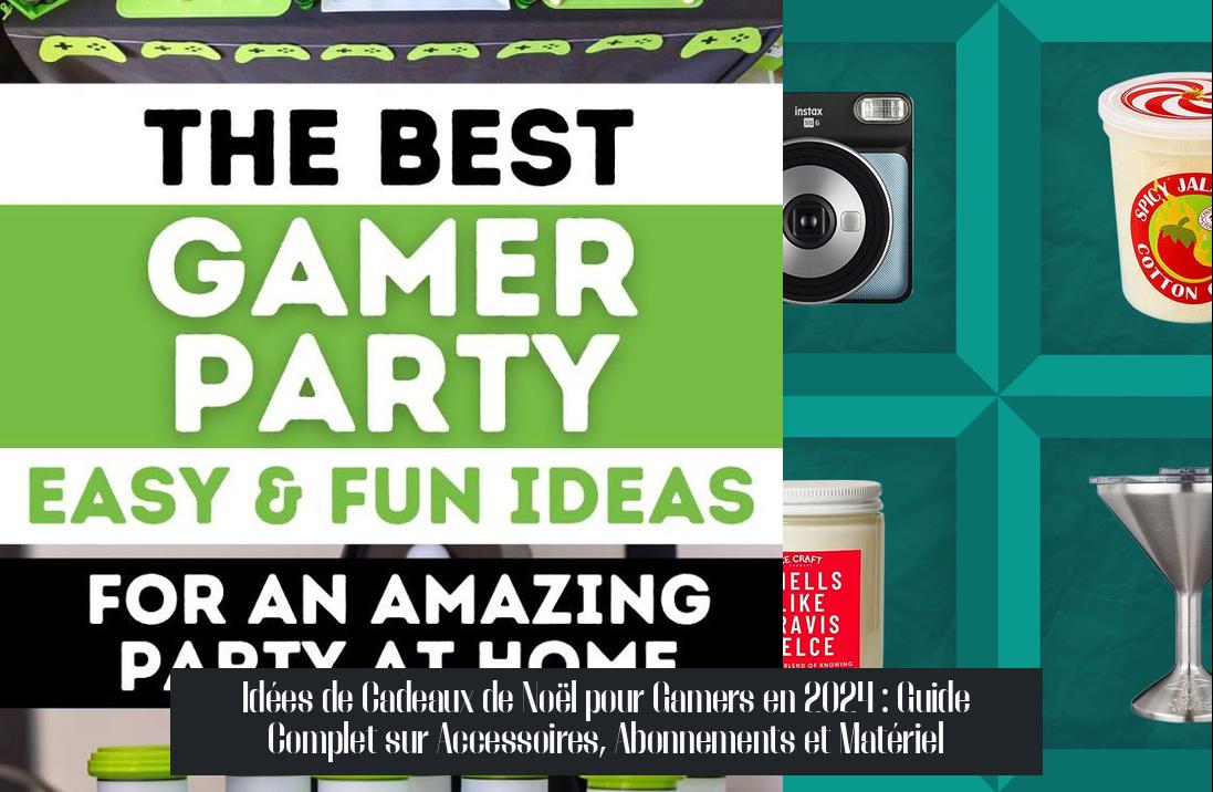 Idées de Cadeaux de Noël pour Gamers en 2024 : Guide Complet sur Accessoires, Abonnements et Matériel